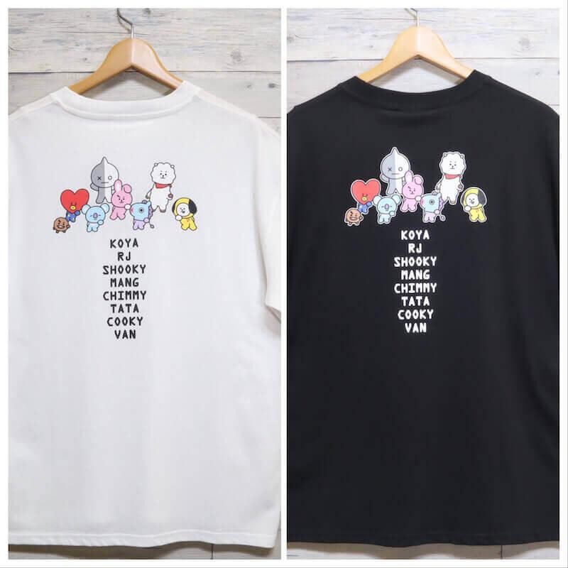 送料無料 BT21 BTS 半袖 Tシャツ ティーシャツ 半袖Tシャツ ロゴ 刺繍