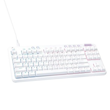 logitech 羅技 美型炫光機械式有線鍵盤  線性紅軸  G713  白色  1個