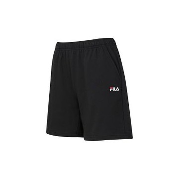FILA 女針織短褲-黑色 5SHA-1520-BK