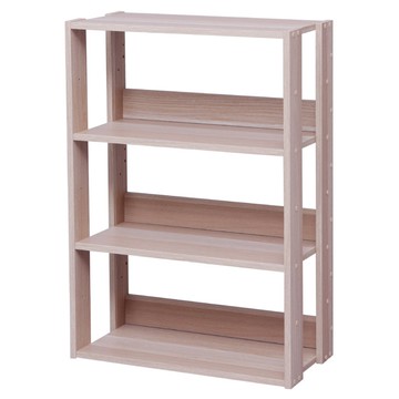 IRIS OHYAMA 愛麗思歐雅瑪 時尚分層收納架/書櫃 OWR-600  原木色  寬60cm  3層