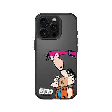 iPhone 16 Pro Clear (相機按鈕) 酷墨灰 - 摩登原始人 The Flintstones - 摩登原始人 - 可愛互動
