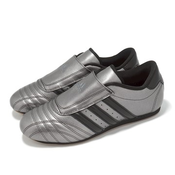 [ACS] adidas 跆拳道鞋 Taekwondo W 女鞋 休閒鞋 銀黑 無鞋帶 金屬感 愛迪達 JS4024
