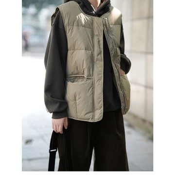 設計所在 知性小文藝 圓領馬甲背心外套(3色 M-L可選) 80882