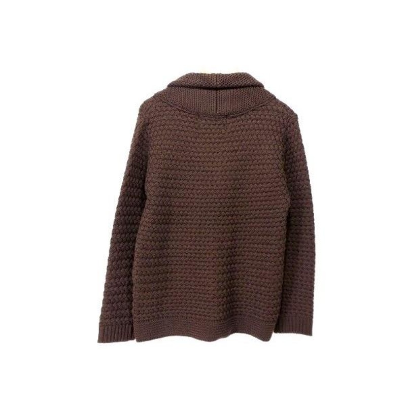 CALEE キャリー 15AW ショールカラー カーディガン 未使用 茶 M cl