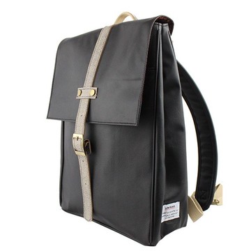 黑色中性皮革後背【am-0234-III】