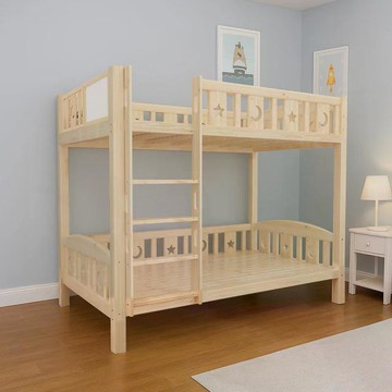 【HABABY環安家居】兒童雙層床 一體同寬直梯款-加大單人 升級上漆(上下鋪、雙層床、兒童床架、台灣製)加大單人