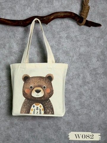 彩色部落風 ♡ 手繪動物系列帆布袋