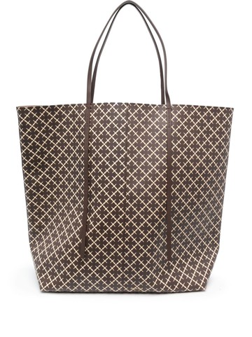 By Malene Birger - Abigail printed tote bag - women - PVC - One Size - Brown