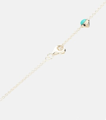 Gucci Double G mother-of-pearl and topaz-embellished sterling silver necklace