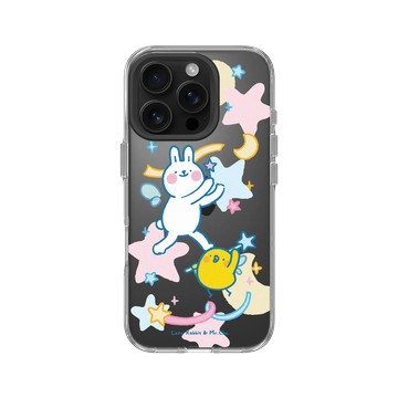 iPhone 16 Pro Clear 透明 - 懶散兔與啾先生 Lazy Rabbit and Mr.Chu - 魔法