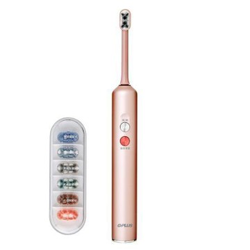 GPLUSGP霸扣 快扣刷毛音波電動牙刷/ET-A005S/玫瑰金/支