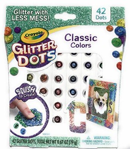 クレヨラ アメリカ 海外輸入 Crayola Glitter DOTS Classic Colors