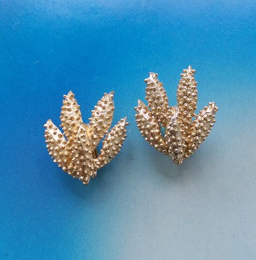 Vintage Jewelry 西洋古董飾品 SARAH COV WIND FLOWER 夾式耳環