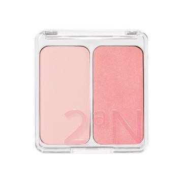2aN摩登雙色腮紅#11微光桃子 4.4g + 3g