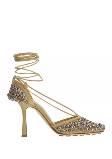 Bottega Veneta - Sparkle Sandals - Womens - Brown