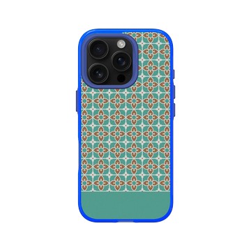 iPhone 16 Pro Clear 激光藍 - 老屋顏 Old House Face - 經典鐵窗花 - 綠