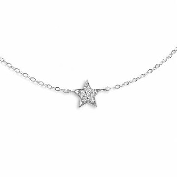 A jane 18K白金 白金星願 鑽石手鍊 天然真鑽 送禮推薦 A052503-008