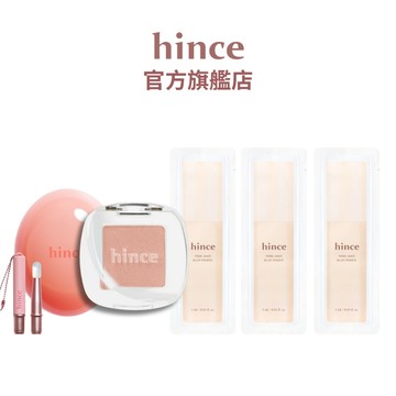 【hince】 怦然心動組 (柔光煥彩單色眼影+唇頰膏) | 光澤、提亮、日常 | 官方旗艦店