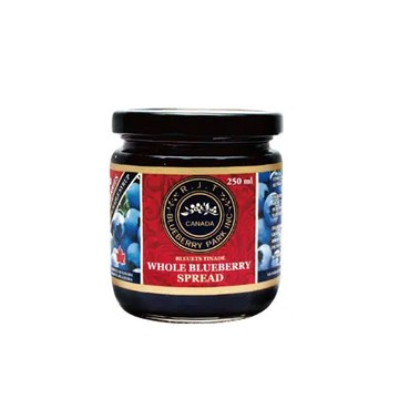 【加拿大R.J.T】天然楓糖整粒藍莓醬 250ML 