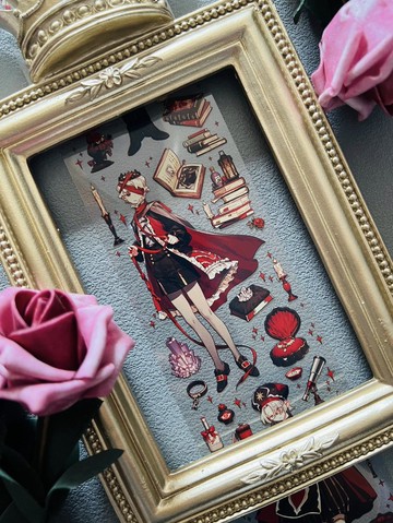 午夜紳士 古典西洋男子集 PET 紙膠帶 古銅金 鐳射金 10米卷