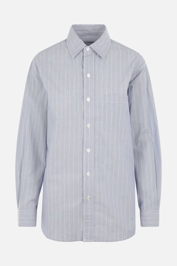 B-SIDES Nolan YD Stripe japanese poplin shirt Woman