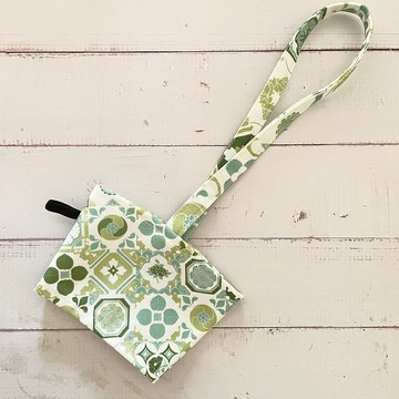 花磚 蕨色 手搖飲料提袋 防潑水帆布