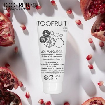 【法國TOOFRUIT】果漾平衡舒緩面膜100ml 兒童青春期專用 植萃成分有機認證 保濕 保養 護膚 潔顏 曬後護理