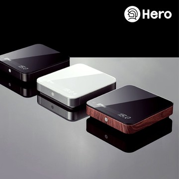 【Hero】靈智LED點陣玻璃金屬流速咖啡電子秤-黑/白