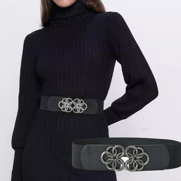 FoxBi.烏卡結寬腰封腰帶皮帶