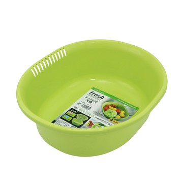 日本製橢圓形洗菜盆-3入
