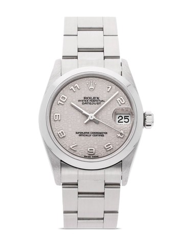 Rolex - 2000-2009 pre-owned Datejust 31mm - women - stainless steel - One Size - IVORY