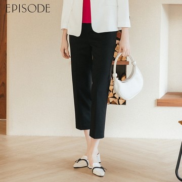 EPISODE - 修身顯瘦百搭錐形西裝長褲135202（黑）