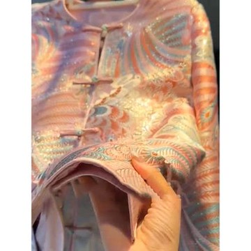 冬季新中式高級感提花盤扣外套復古中國風氣質名媛唐裝改良上衣女