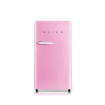 【SAMPO 聲寶】SR-C10(P) 99公升 一級能效 歐風美型單門小冰箱-粉彩紅