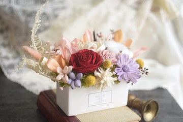 開幕盆花 喬遷賀禮 乾燥花 紀念花禮 母親節 生日禮物 美好一刻