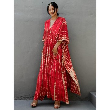 2025新款西雙版納云南扎染復古連衣裙長裙三亞海邊沙漠度假沙灘裙