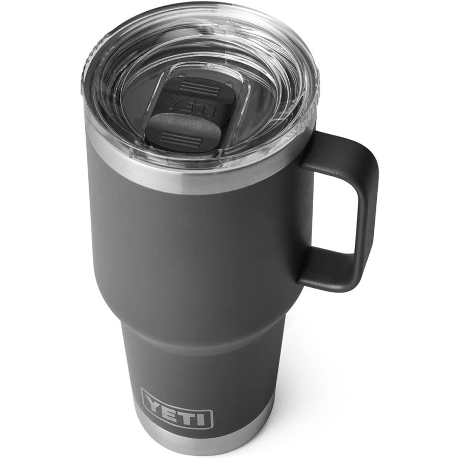 YETI Rambler 30 oz Travel Mug  Stainless Steel  Vacuum Insulated with Stronghold Lid  Charcoal　並行輸入品