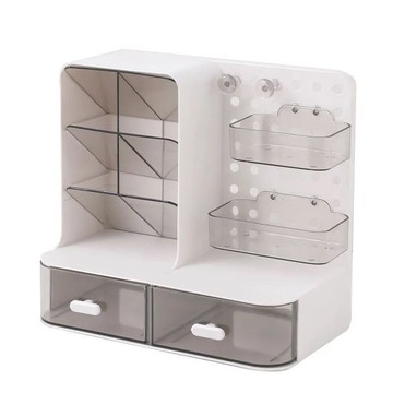 ✨可開發票#多功能桌麵筆筒收納盒學生宿捨小卡追星洞洞闆雜物萌粒抽屜置物架#免運