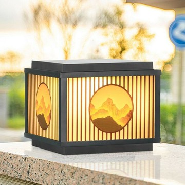 免運/公司貨 柱頭燈 太陽能庭院燈 燈具 太陽能柱頭 別墅庭院簡約大門 花園圍墻 戶外新中式墻頭柱子 可開發票 全館五折 工廠現貨直銷 新品特價 m10231