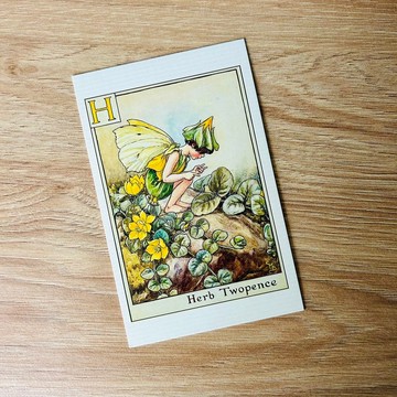花仙子 字母系列 經典明信片 - Herb Twopence/ 圓葉珍珠菜