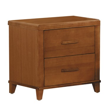 文創集 克朵1.8尺實木二抽床頭櫃