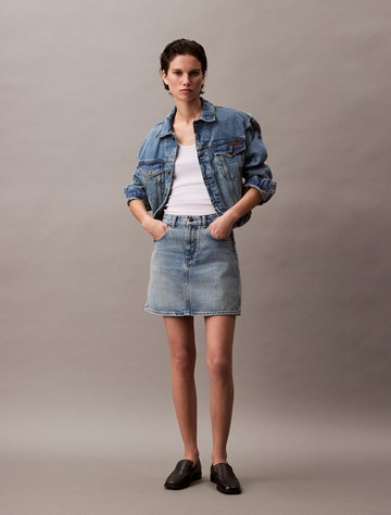 Calvin Klein 牛仔迷你裙裝