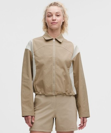 Collared Panelled Golf Jacket Size Medium