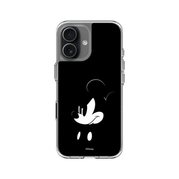 iPhone 17 Clear Case（相機按鈕） 透明 - 迪士尼-米奇 Mickey - 米奇黑設計