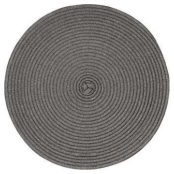 Premier 圓形編織餐墊  墨銀色  1個  35 x 35 x 0.2cm