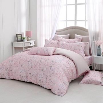 雙人薄被套特大床包組/ 天絲棉400織 / 茱尼亞 [鴻宇] 台灣製 - 2385