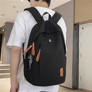 書包男初中生簡約潮牌大容量背包女高中生大學生中學生韓版雙肩包