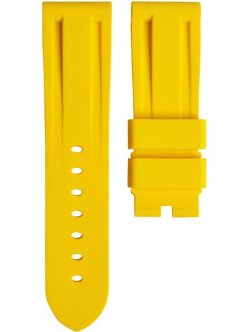 Horus Watch Straps - 24mm Rolex watch strap - unisex - Rubber/stainless steel - One Size - Yellow