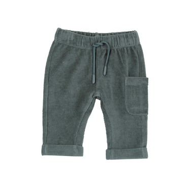 森林動物-條絨反折彈性長褲