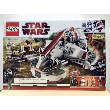 || 高雄 宅媽|樂高 積木|| LEGO“8091  Republic Swamp Speeder“稀有品盒況普通